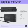 HP 4K USB-C-moniporttikeskitin, USB Type-C, USB Type-C, 10000 Mbit/s, 3840 x 2160, musta, 65 W