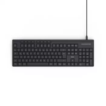 Hama CK-200 näppäimistö kotiin/toimistoon USB QWERTZ saksa musta