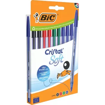 Tikkukuulakynä BIC 516359 sekalaiset värit 10 kpl