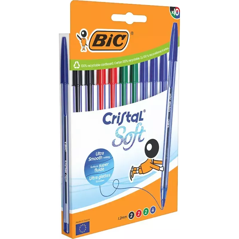 Tikkukuulakynä BIC 516359 sekalaiset värit 10 kpl