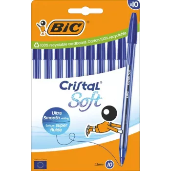 Tikkukuulakynä BIC 516357 sininen läpinäkyvä 10 kpl
