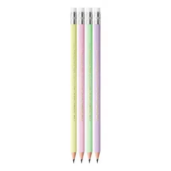 Lyijykynäsarja TEKA BIC Evolution HB, kuusikulmaiset puukynät, 12 kpl:n pakkaus, väri sekalainen