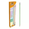 BIC Evolution Pastel HB-lyijykynät pyyhekumilla, 10 kpl, Pink/Purple/Green/Yellow