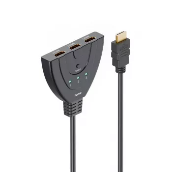 Hama 4K HDMI-kytkin 3x1, 3x HDMI-naaras - 1x HDMI-uros (00205101)