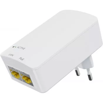PoE-injektori MicroConnect MC-POEINJ-EU — yhden portin Power over Ethernet -injektori