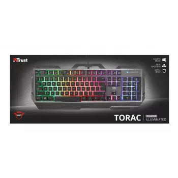 Pelikuulokkeet Trust GXT 856 Torac USB QWERTZ saksa musta RGB LED