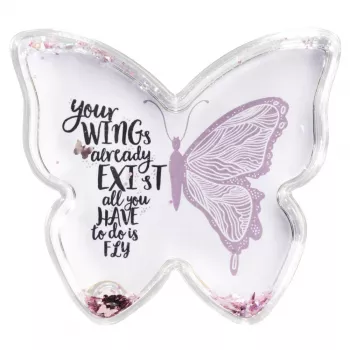 Hama Butterfly yksittäinen kuvakehys pinkki, läpinäkyvä