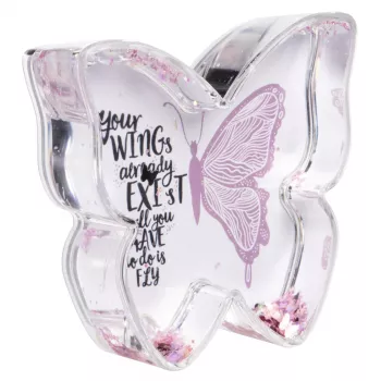 Hama Butterfly yksittäinen kuvakehys pinkki, läpinäkyvä