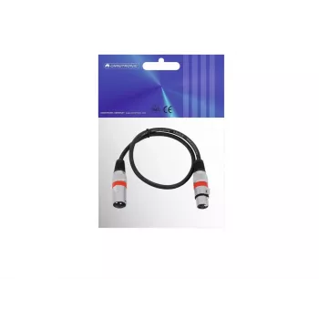 Audiokaapeli Omnitronic 30220401 0,5 m XLR 3-napainen musta