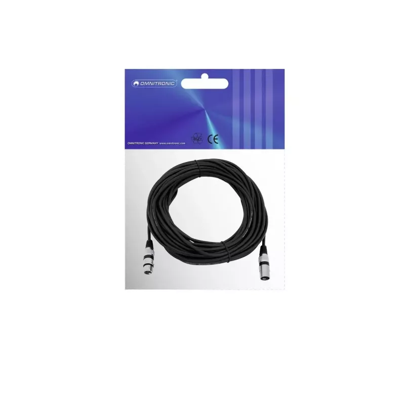 Audiokaapeli Omnitronic 3022058N 20 m XLR (3-napainen) musta