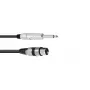 Audiokaapeli 2 m Omnitronic 3022516M XLR 3-napainen 6,35 mm musta