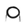 Audiokaapeli XLR 3-napainen 6,35 mm Omnitronic 3022519C 5 m musta