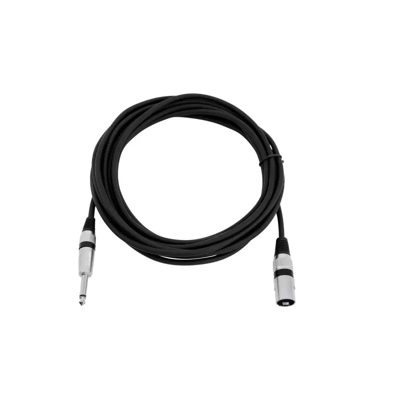 Audiokaapeli XLR 3-napainen 6,35 mm Omnitronic 3022519C 5 m musta