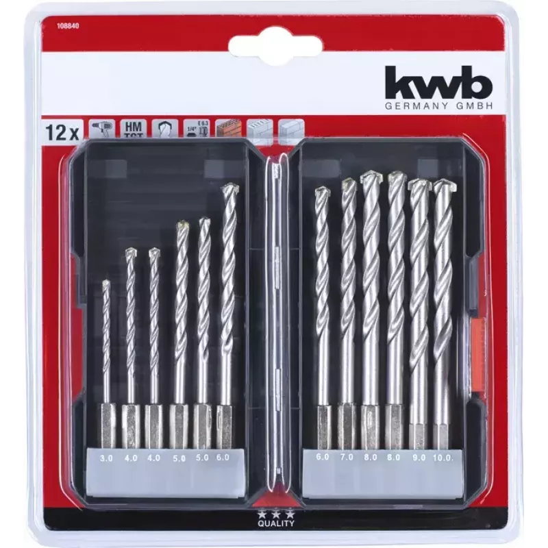 Kiviporanteräsarja KWB 108840 12 kpl.
