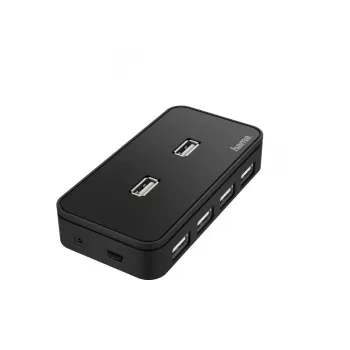 USB-hubi HAMA 00200123 – 7-porttinen USB 2.0 -hubi, 480 Mbit/s