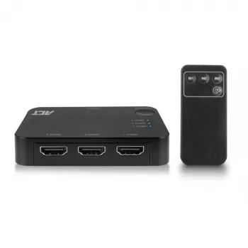 ACT 4K HDMI-kytkin 3x1 musta 60Hz 1920x1080 3840x2160