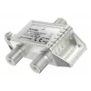 Hama Classic Line AB/SAT-prioriteettikytkin 2 satelliittivastaanottimelle, hopea
