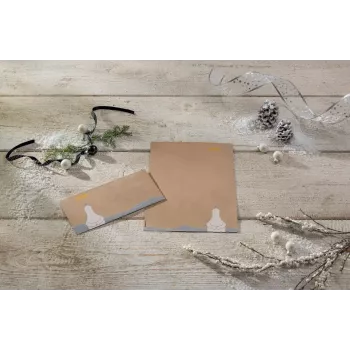 Sigel DU260 joulukirjekuori DIN lang (DL), jääkarhu ja tähdenlento, voimapaperi 100 g/m²