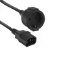ACT-virtakaapeli C14 CEE 7/3 musta 0,2 m 250 V 5 A