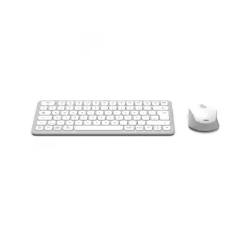 Hama WKM-500 näppäimistö ja hiiri sis. Home USB + RF langaton + Bluetooth QWERTZ saksa harmaa, valkoinen