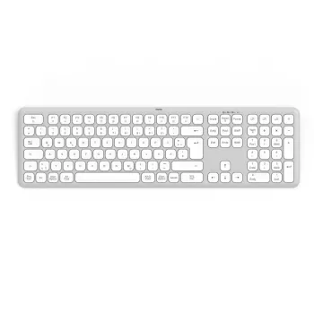 Hama WK-550 näppäimistö kotiin/toimistoon RF langaton + Bluetooth QWERTZ saksa harmaa, valkoinen