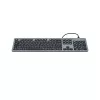 Hama CK-400 näppäimistö kotiin/toimistoon USB QWERTZ saksa musta, tummanharmaa