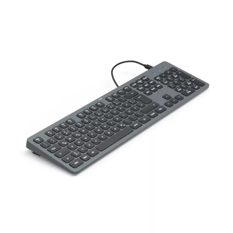 Hama CK-400 näppäimistö kotiin/toimistoon USB QWERTZ saksa musta, tummanharmaa