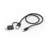 Hama CK-400 näppäimistö kotiin/toimistoon USB QWERTZ saksa musta, tummanharmaa