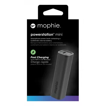 mophie Powerstation Mini 5000 mAh musta