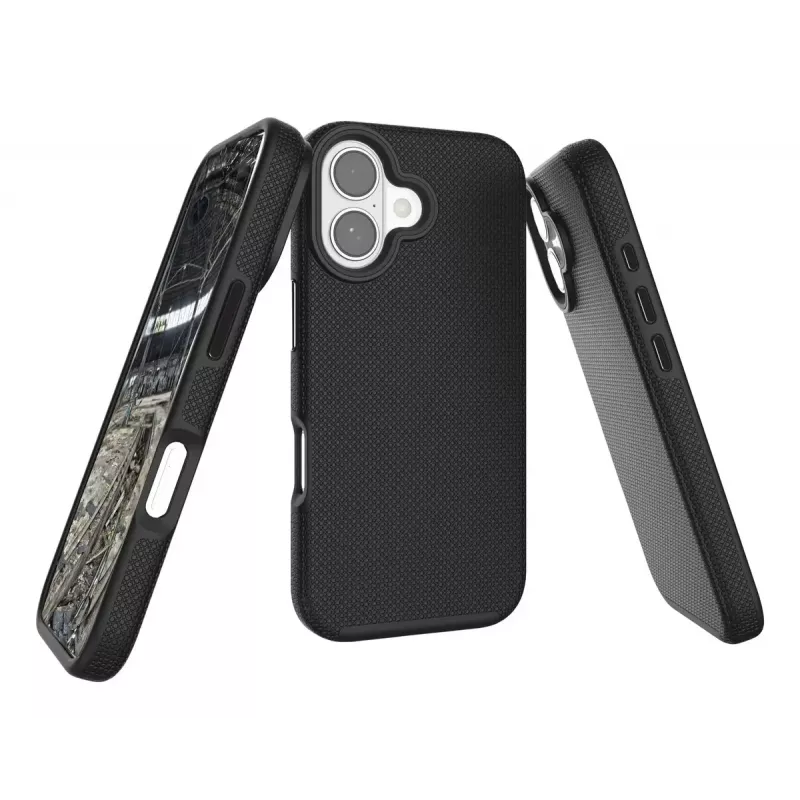 JT Berlin 11147 Pankow Solid MagSafe takakuori Apple iPhone 17 -mallille, polyuretaani/polykarbonaatti, iskunsuoja, musta