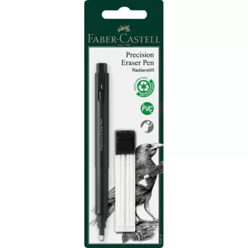 Kumikynä Faber-Castell Precision Pen pyyhekumi muovi musta, 1 kpl