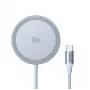 UGREEN MagFlow W753 Qi2 magneettinen langaton latausalusta, 25 W, hopea