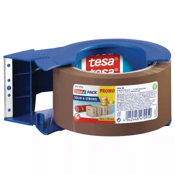 Pakkausnauha Tesa tesapack Solid and Strong PP 66 m × 50 mm ja leikkuri