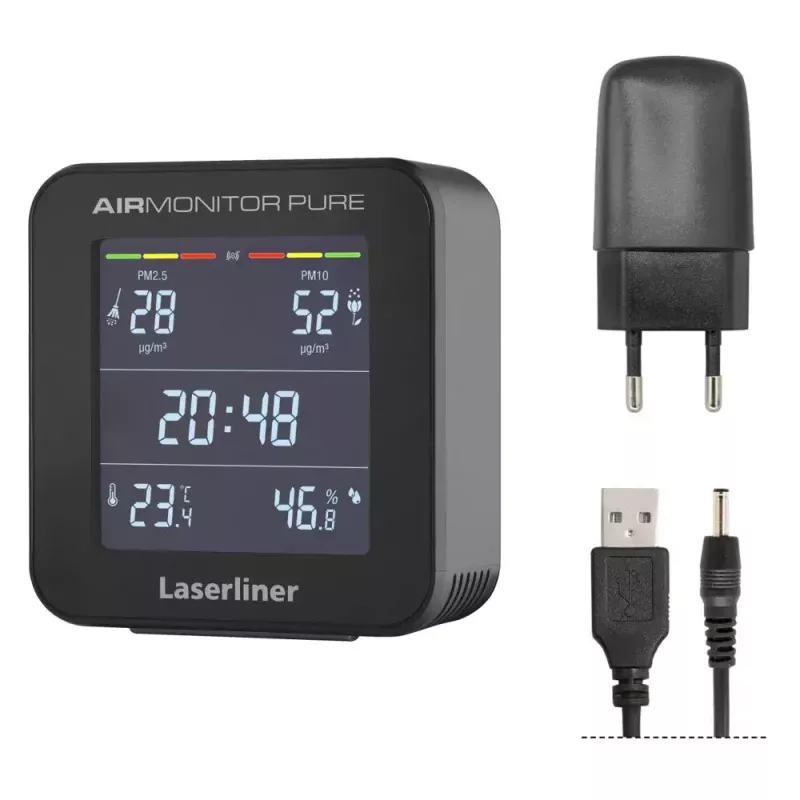 Laserliner AirMonitor PURE musta lämpötila-alue -9.9 to 50 °C