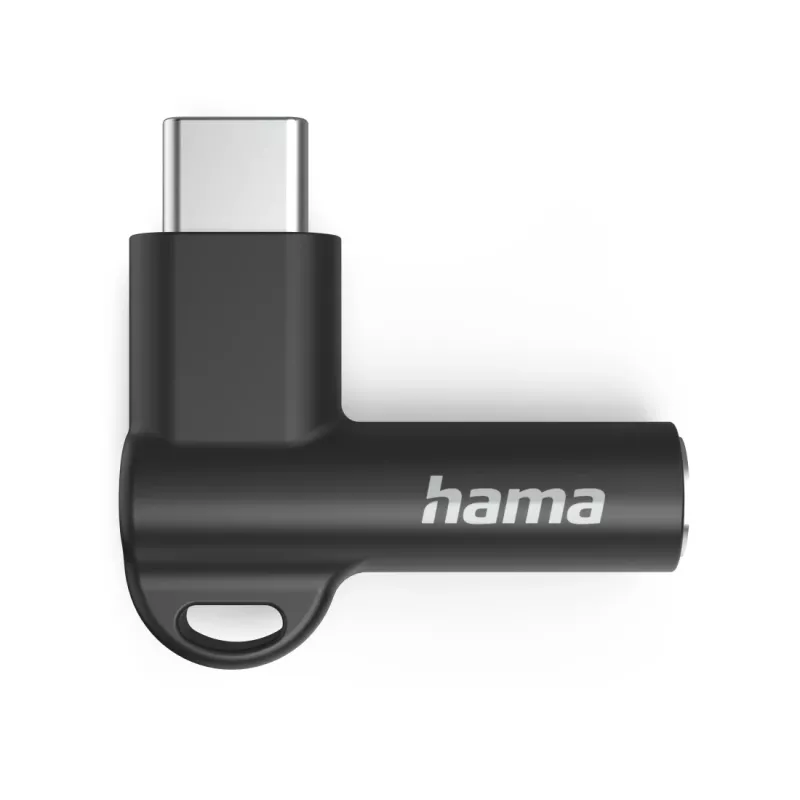 Hama 00201701 Kaapeliadapteri USB-C 3,5 mm musta
