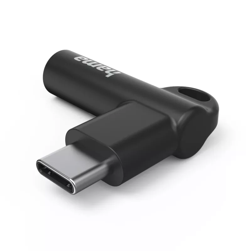 Hama 00201701 Kaapeliadapteri USB-C 3,5 mm musta