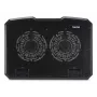 Hama 00126806 Black Metal kannettavan jäähdytysalusta, kallistettava, hiljainen, 2 tuuletinta, enintään 40 cm (15,6 tuumaa), musta