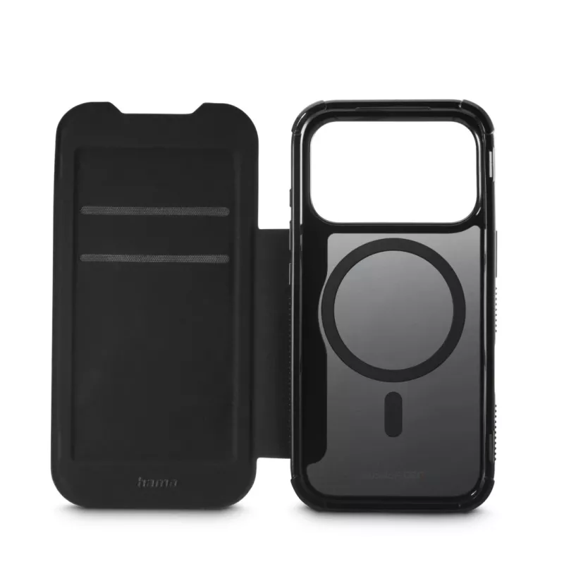Hama Extreme Protect 00232403 läppäkotelo Apple iPhone 17 Pro -puhelimelle, magneettinen, musta