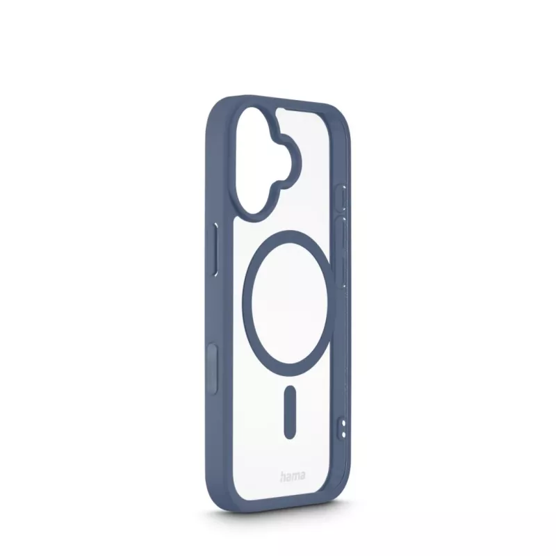 Hama Frame Protect 00232382 magneettinen puhelinkuori Apple iPhone 17 -puhelimelle, läpinäkyvä/sininen
