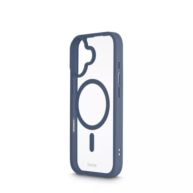 Hama Frame Protect 00232382 magneettinen puhelinkuori Apple iPhone 17 -puhelimelle, läpinäkyvä/sininen