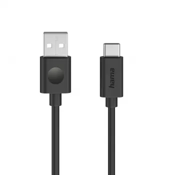 Hama 00086447 USB-kaapeli USB 2.0 1,2 m USB A USB C musta