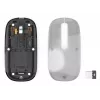 Hama WM-600 Multi-Device -hiiri, langaton RF + Bluetooth, litteä, 6 painiketta, läpinäkyvä
