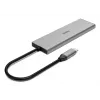 Hama 00200147 USB-keskitin USB Type-C 10000 Mbit/s harmaa