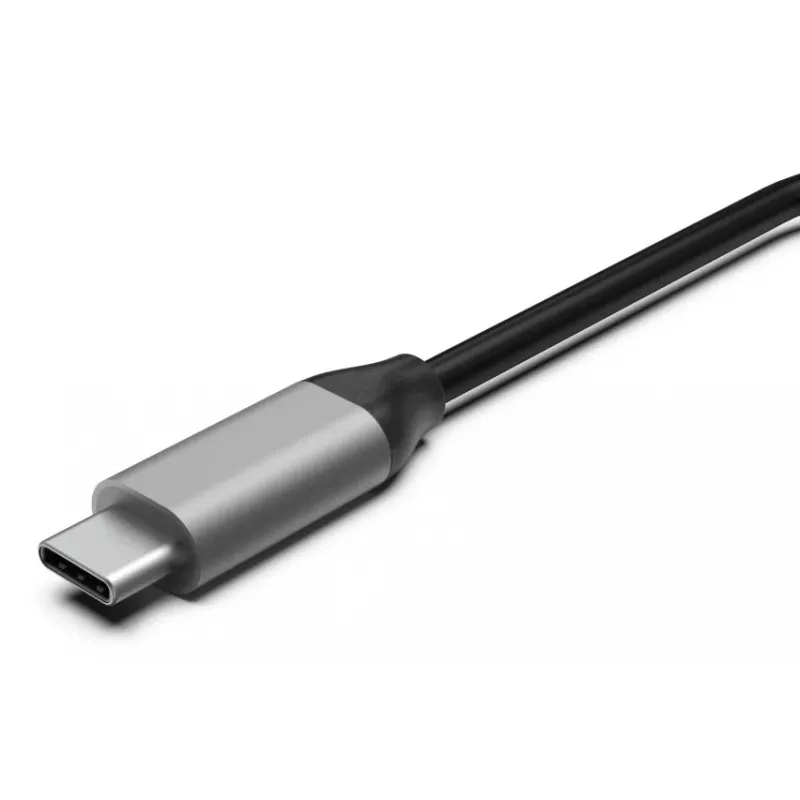 Hama 00200147 USB-keskitin USB Type-C 10000 Mbit/s harmaa