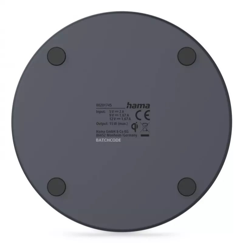 Hama 00201745 mobiililaite laturi älypuhelin USB langaton lataus pikalataus sisäkäyttöön