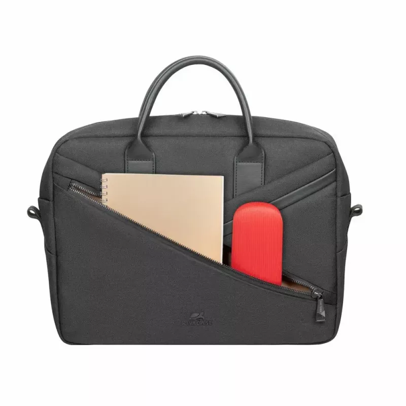 Rivacase 8134 Clark -kannettavan tietokoneen laukku 39,6 cm (15,6 tuumaa), musta