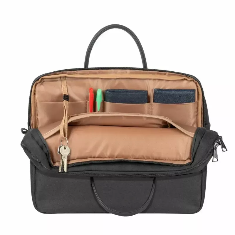 Rivacase 8134 Clark -kannettavan tietokoneen laukku 39,6 cm (15,6 tuumaa), musta