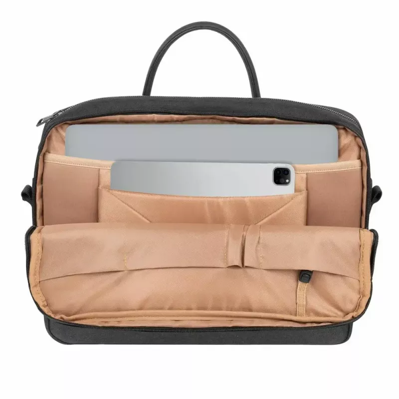 Rivacase 8134 Clark -kannettavan tietokoneen laukku 39,6 cm (15,6 tuumaa), musta