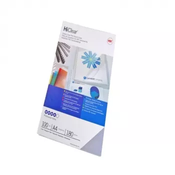 GBC sidontakannet HiClear A4 150 mikronia, A4, PVC, läpinäkyvä, 0,15 mm, 100 kpl