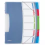 Esselte jakokansio Vivida PP 6 välilehteä, sininen, monivärinen, polyvinyylikloridi (PVC), A4, 266 mm, 20 mm, 320 mm